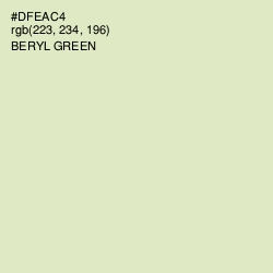 #DFEAC4 - Beryl Green Color Image